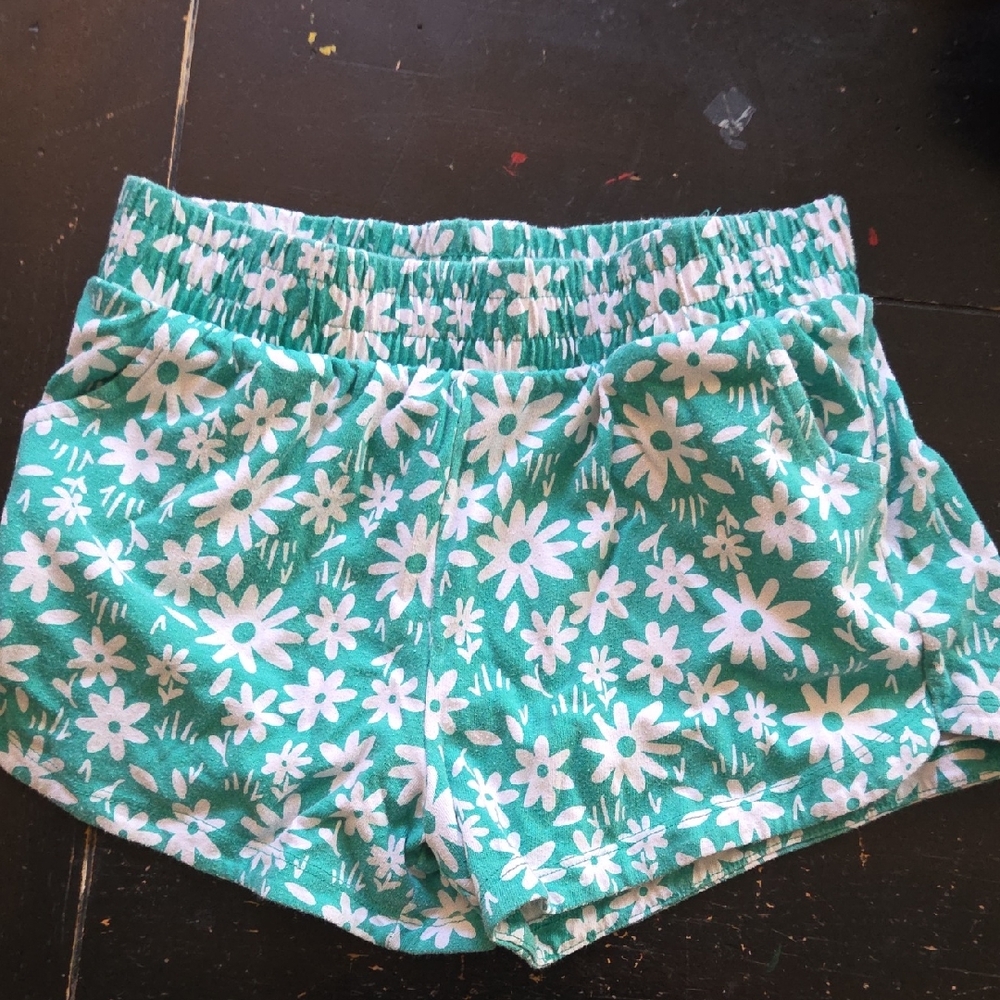 Wonder Nation Green Floral Women's Shorts